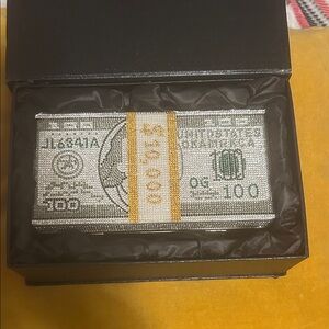 Crystal Money Clutch